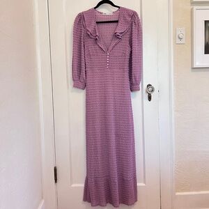 Zara boho lavender knitted dress